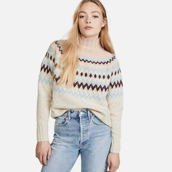 Rebecca Taylor La Vie Fair Isle Sweater - Picture 1 of 7